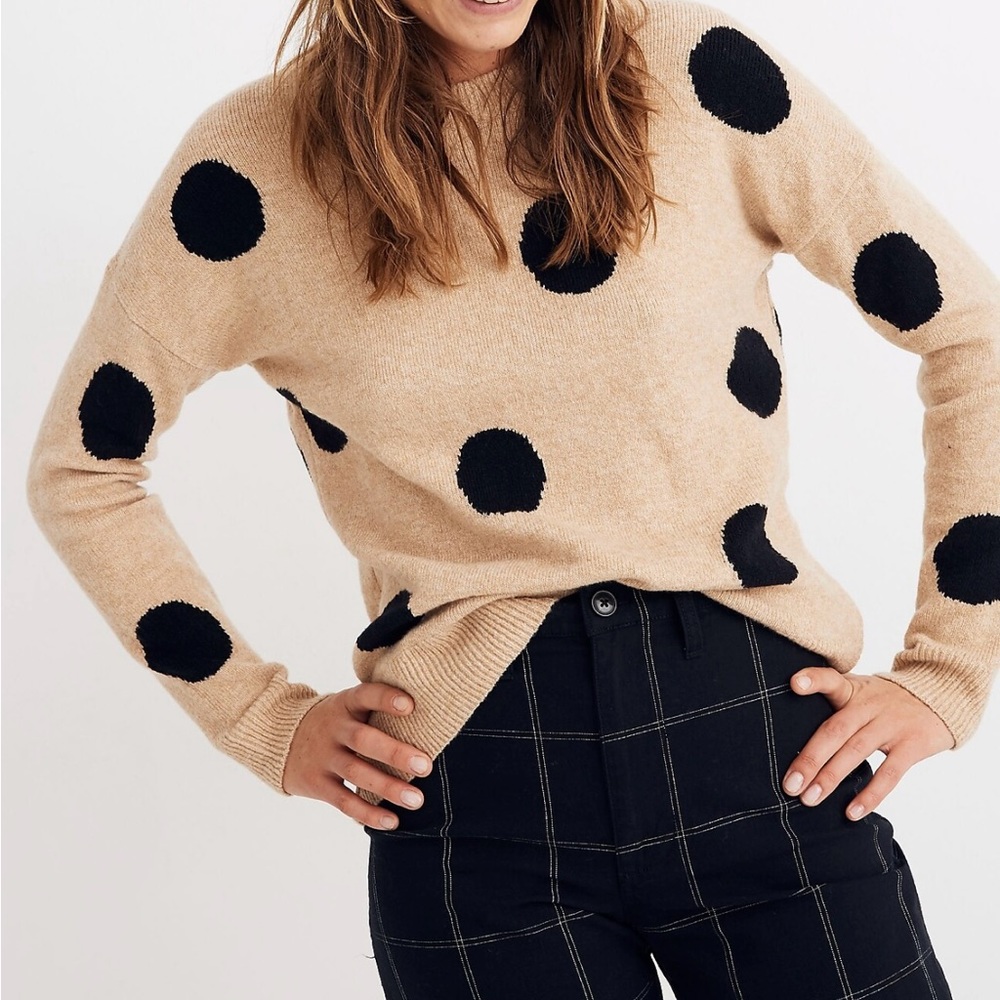 Madewell dot sweater in coziest yarn